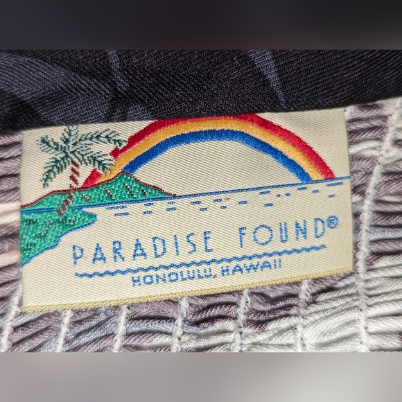 PARADISE FOUND Dress Honolulu Hawaii Vintage 100% Rayon sz Small - Picture 12 of 14
